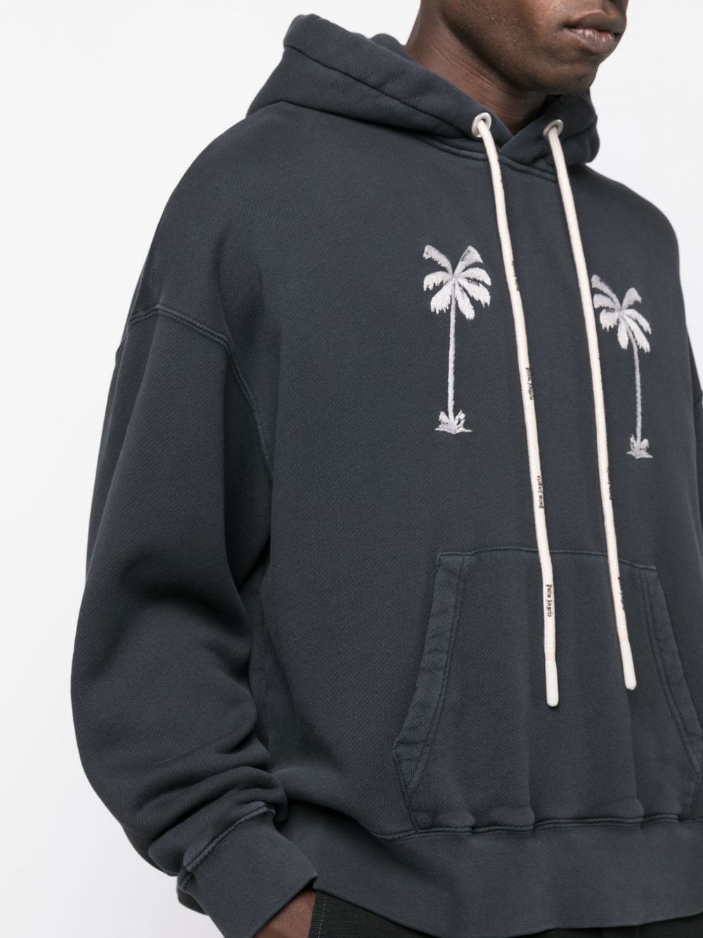 graphic-print cotton hoodie - 5