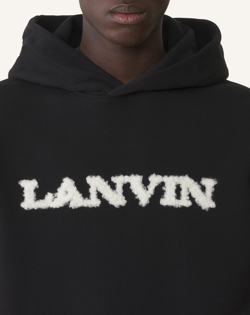 LANVIN SHEARLING COTTON HOODIE 5