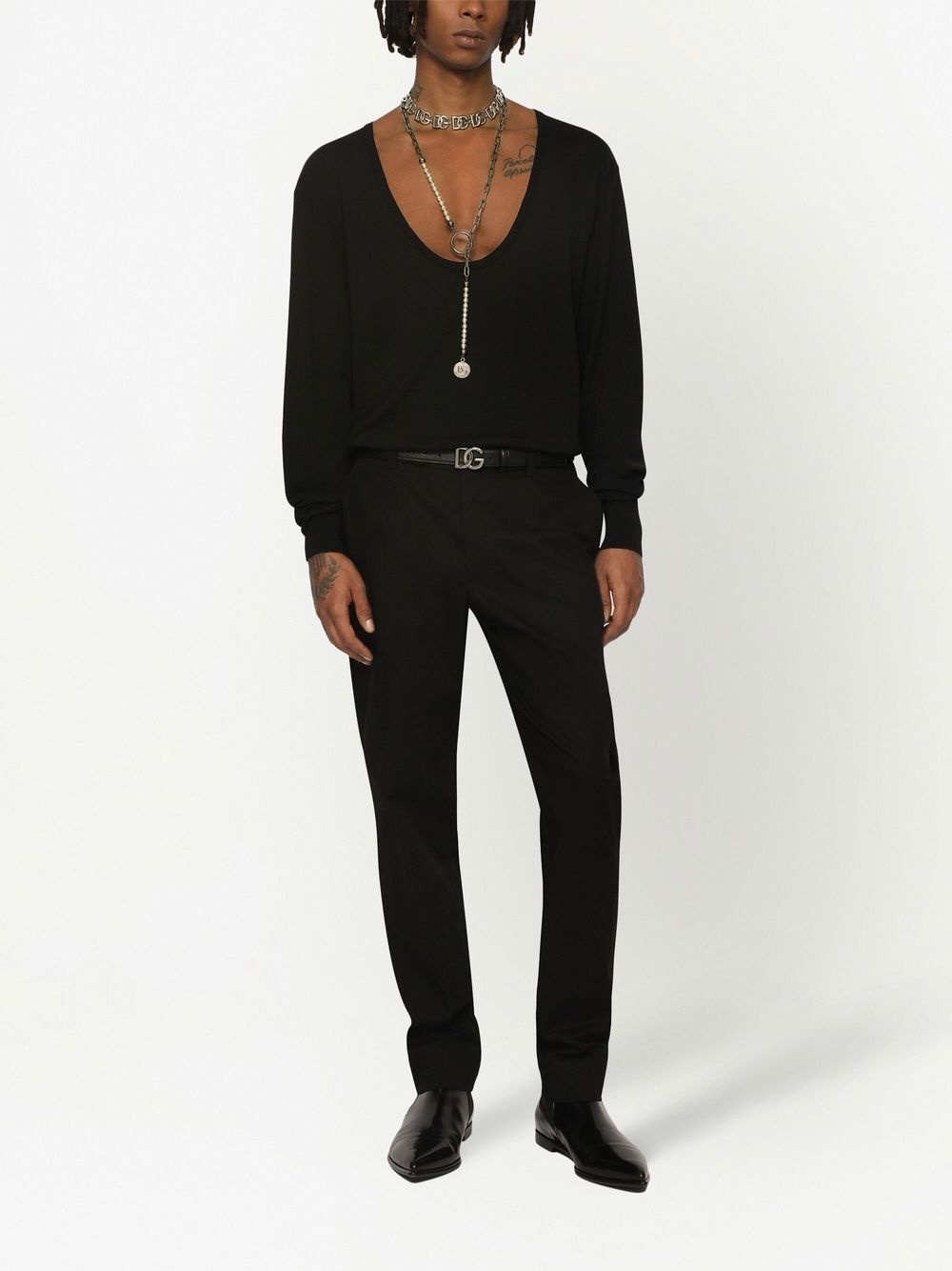 round-neck virgin-wool jumper - 3