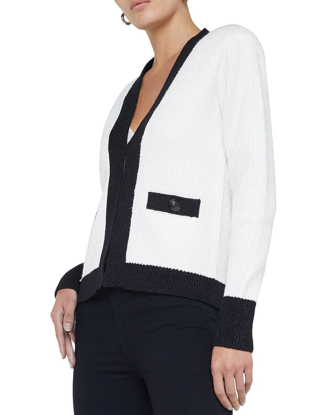 L'AGENCE Jinny Sequin Cardigan - 3