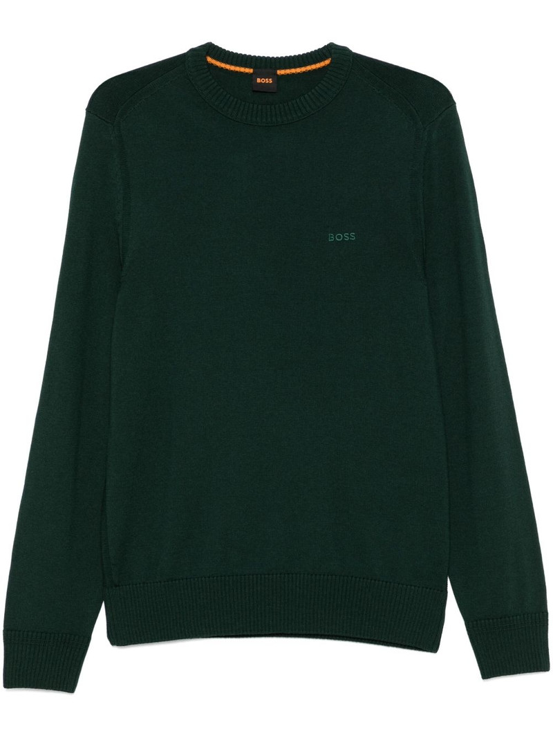 logo-embroidered sweater 1