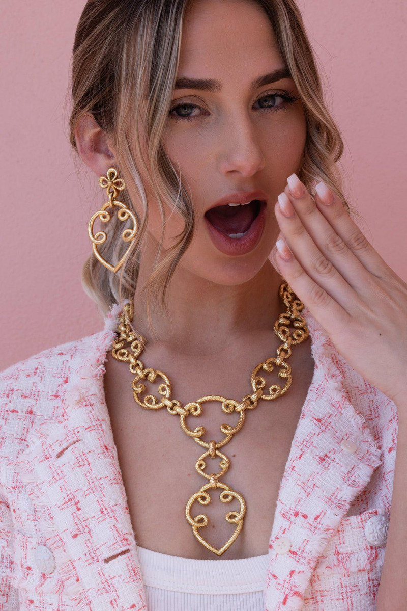 DAVID WEBB Arabesque Drop Earrings outlook