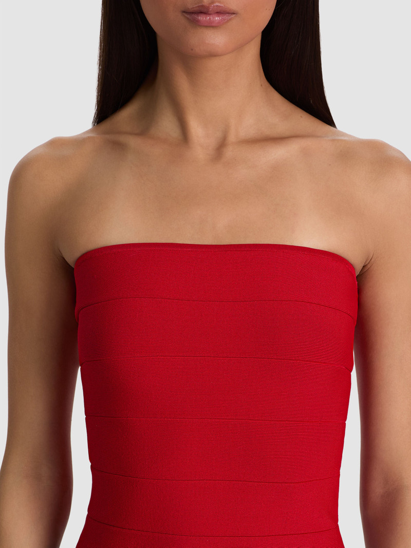 ALISON BANDAGE TUBE TOP - CHILI PEPPER 5