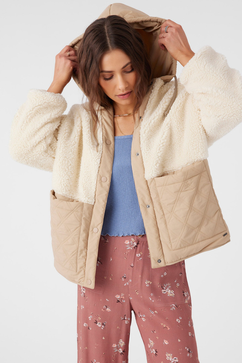 Meena High Pile Fleece Quilted Jacket 7