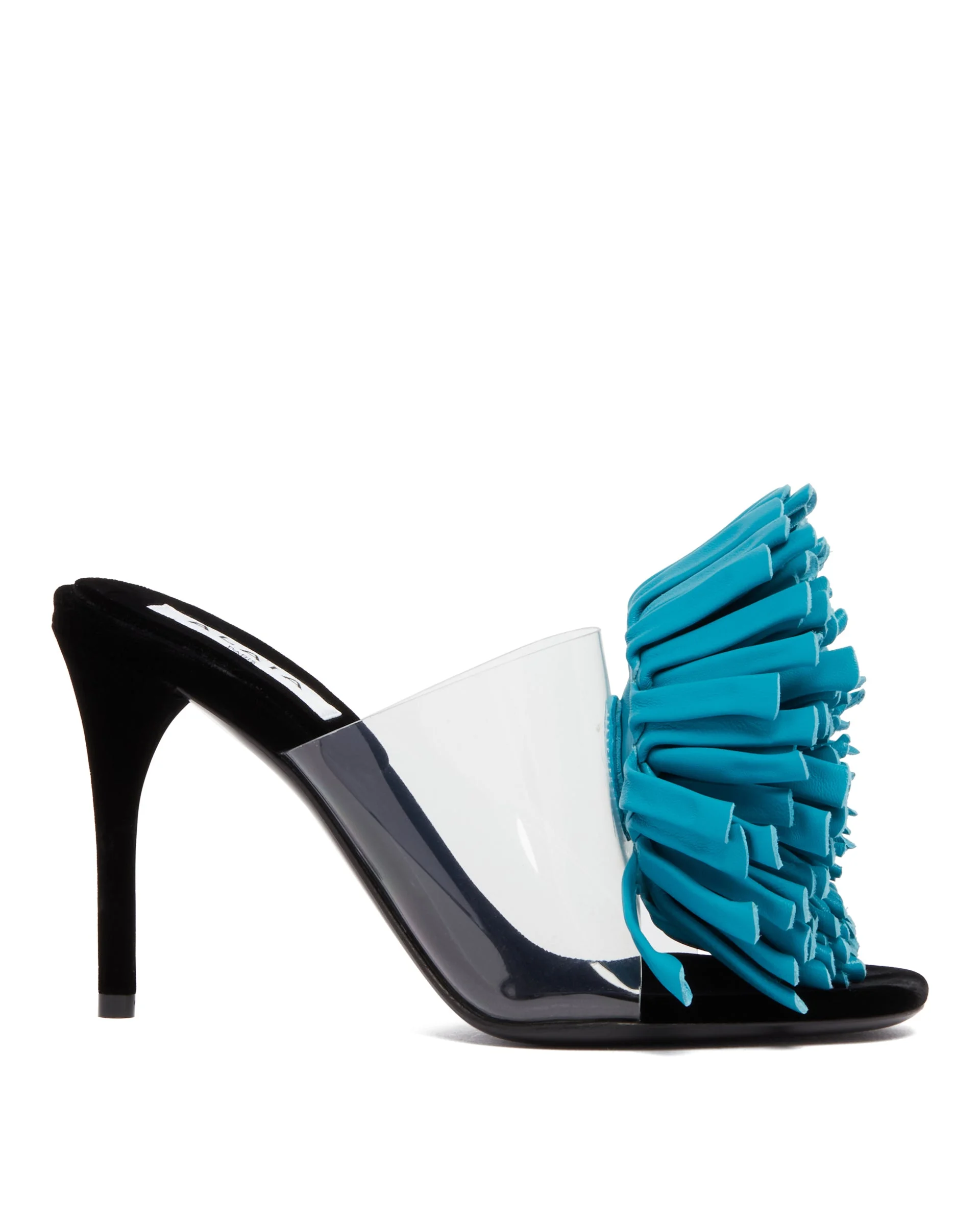 Blue Flower Asymmetric Sandals - 1