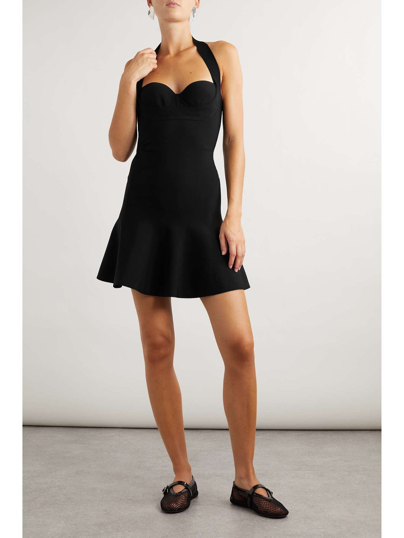 Alaïa Knitted halterneck mini dress outlook