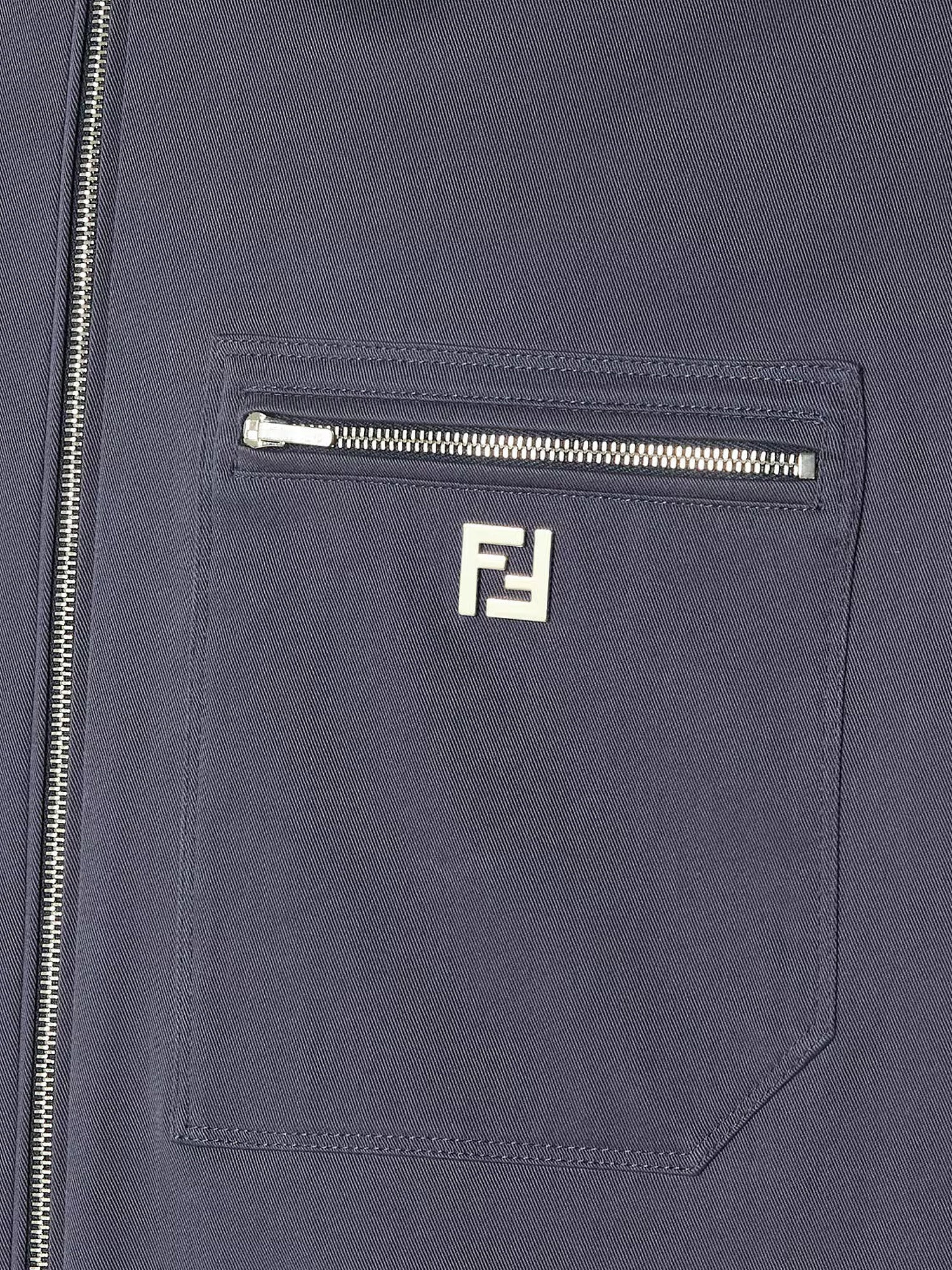 Cotton Jacket With Ff Detail - 3
