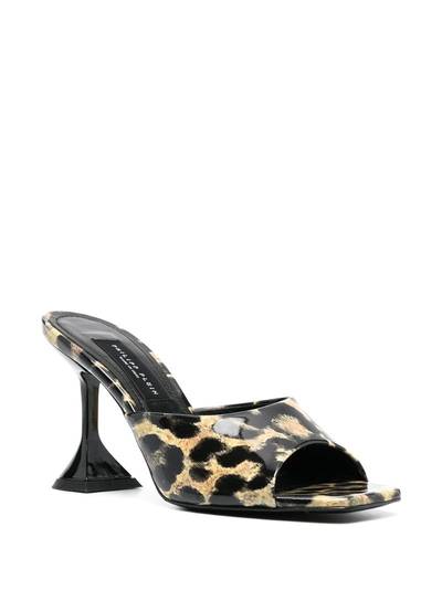 PHILIPP PLEIN leopard-print square-toe sandals outlook
