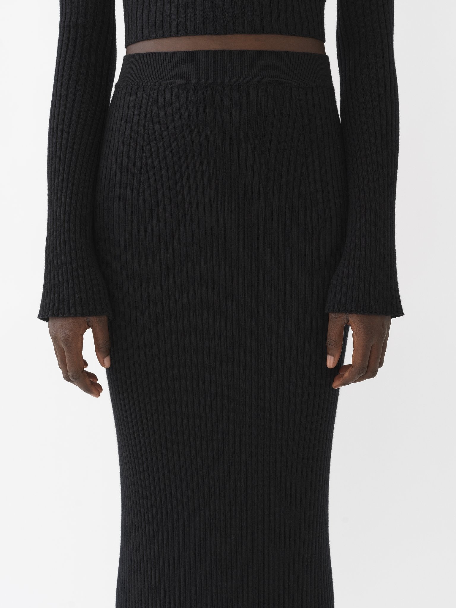 FITTED MID-LENGTH SKIRT - 5