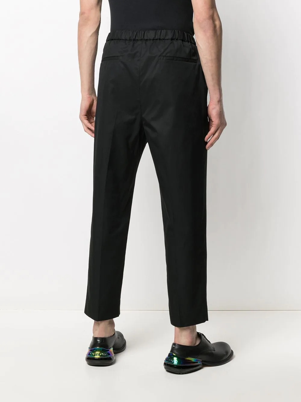 elasticated waistband trousers - 4