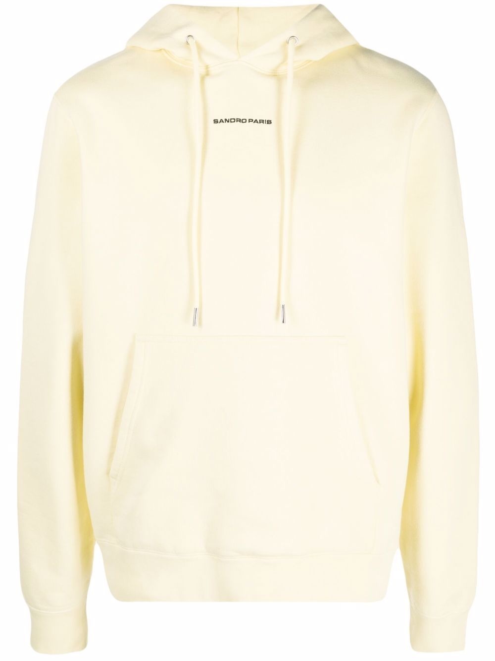 embroidered-logo cotton hoodie - 1