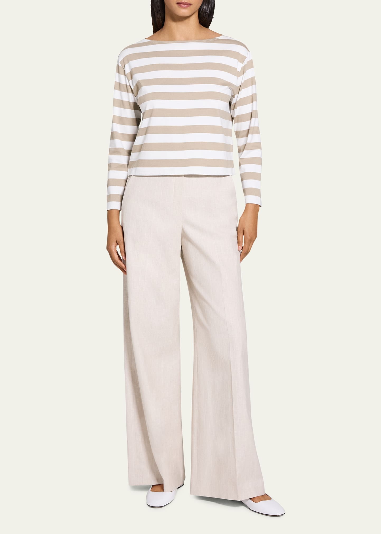 Stripe Boat-Neck Tee - 2