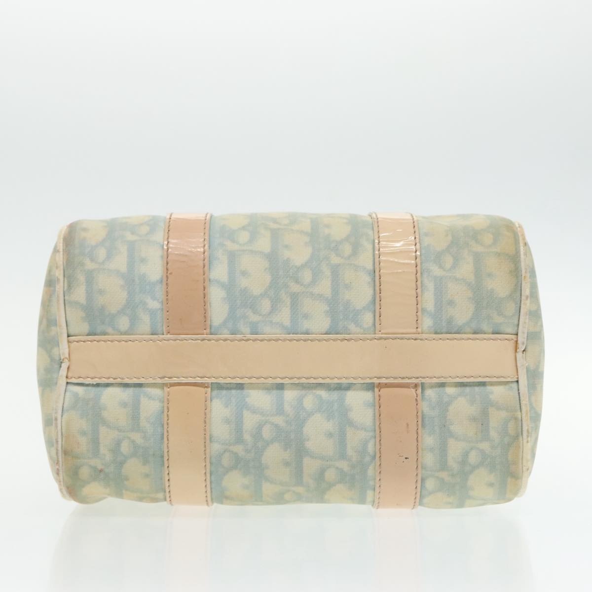 DIOR Trotter Canvas Hand Bag Light Blue Silver - 5