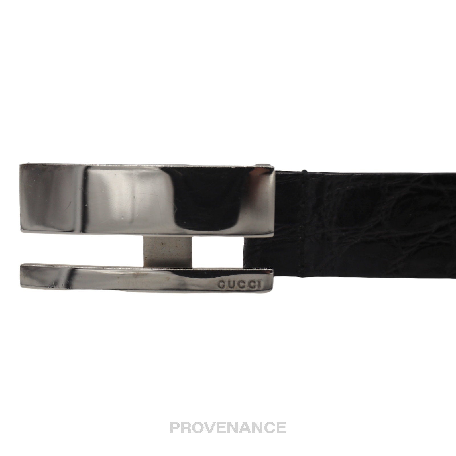 Gucci Belt - Black Crocodile Leather - 2