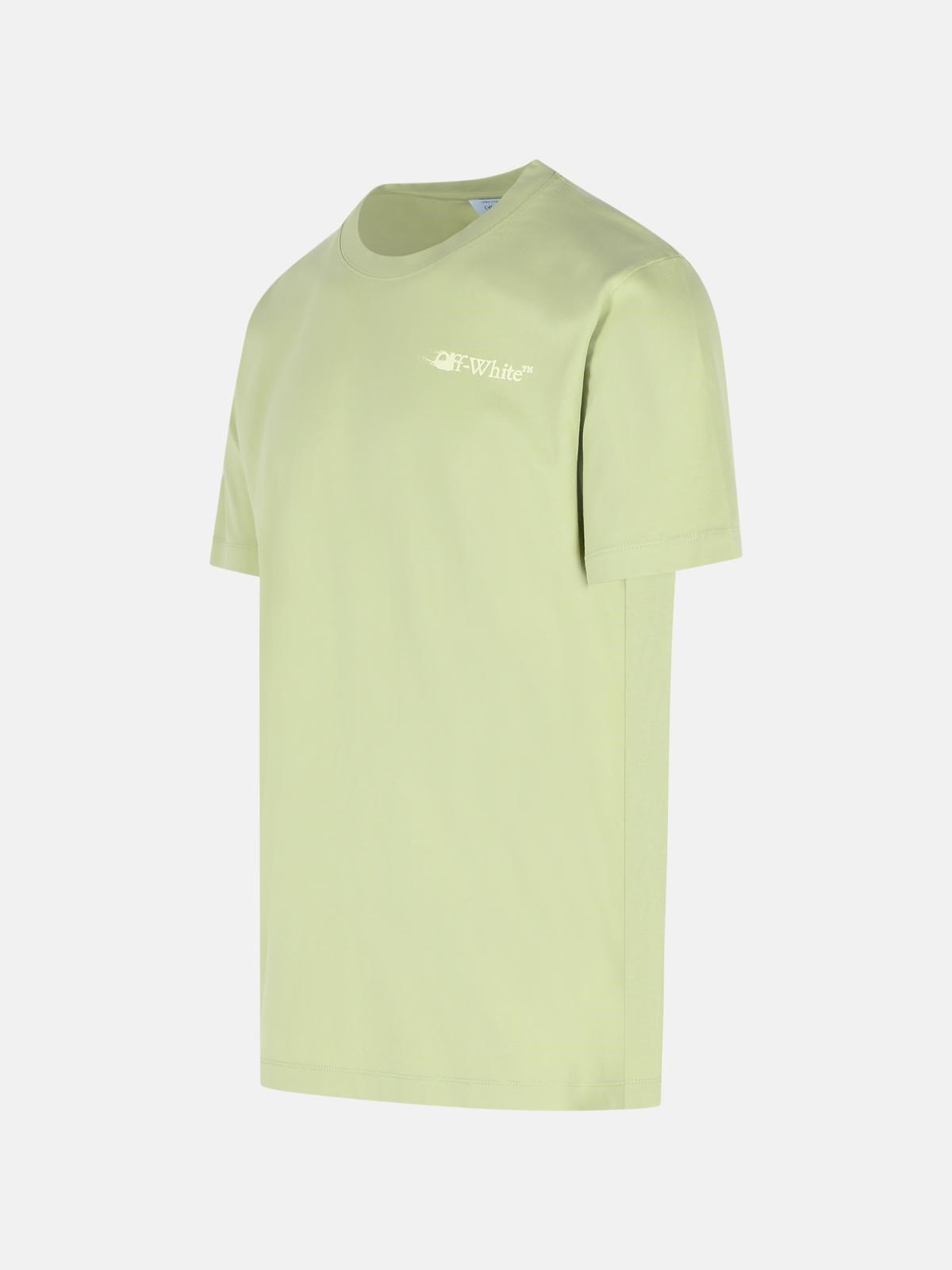 'INK ARROW' GREEN COTTON T-SHIRT - 2