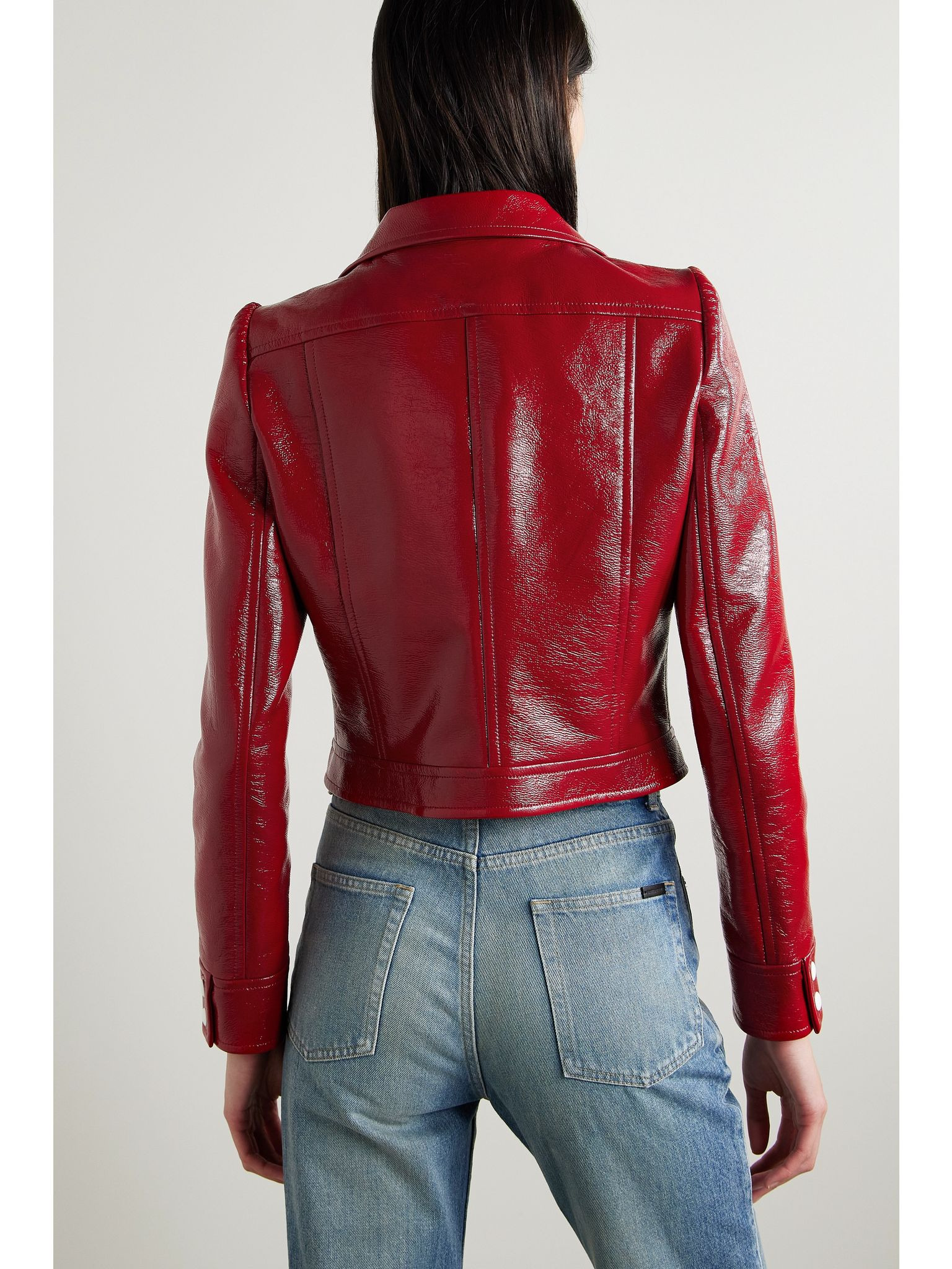 Reedition coated cotton-blend jacket Red - 4