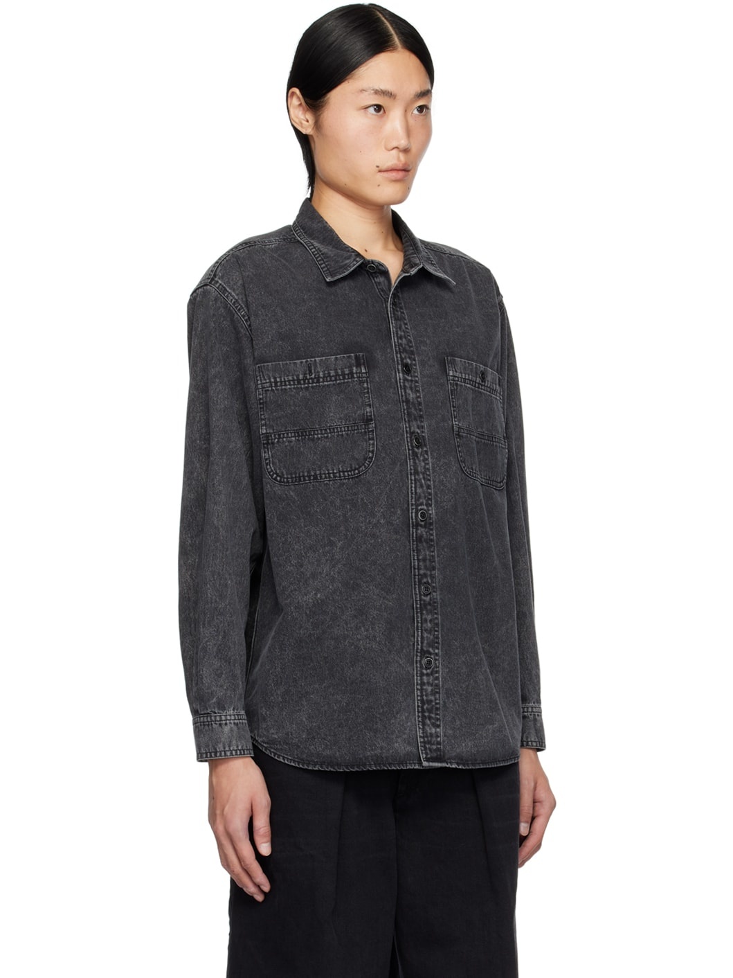 Black Vhelynton Denim Shirt - 2