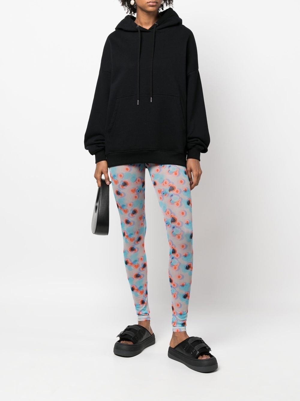 floral-print leggings - 2