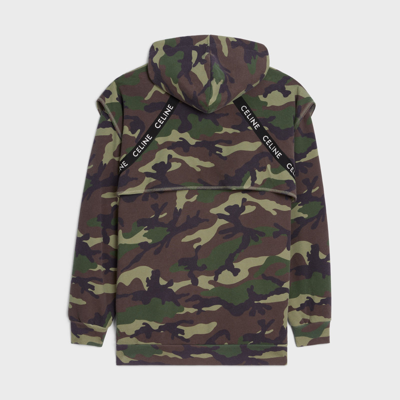 CELINE Celine bands hoodie in fleece outlook