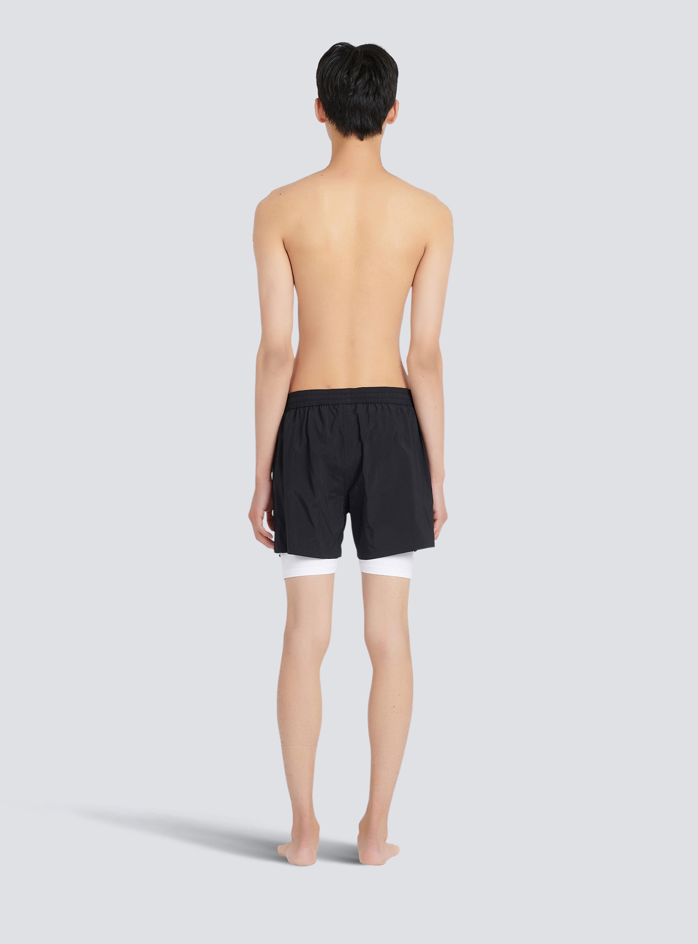 Balmain logo swim shorts - 4