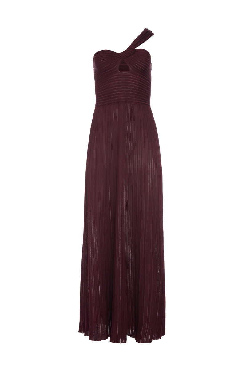 Altura Knit Maxi Dress in Bordeaux Silk 1