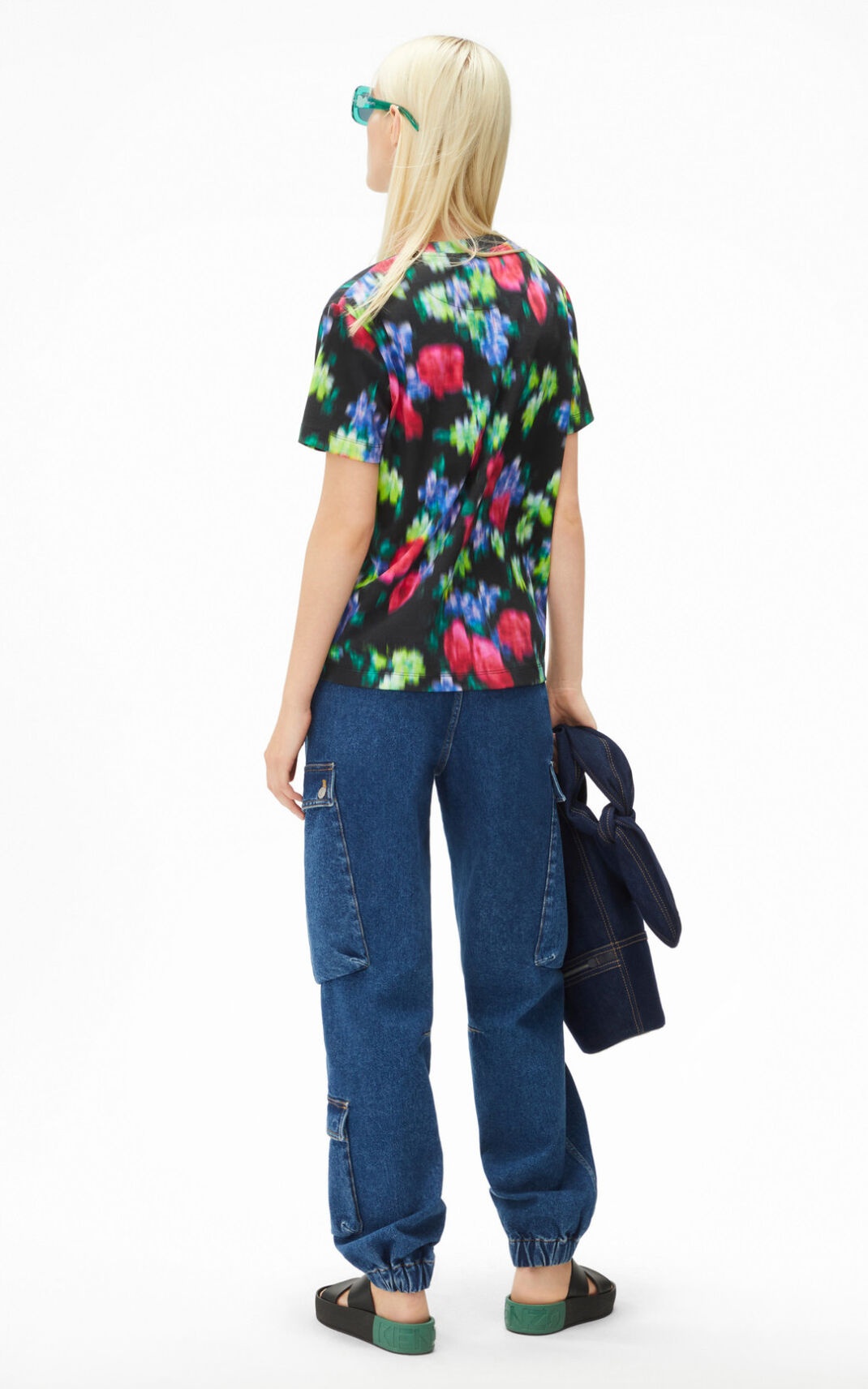 'Blurred Flowers' loose T-shirt - 4