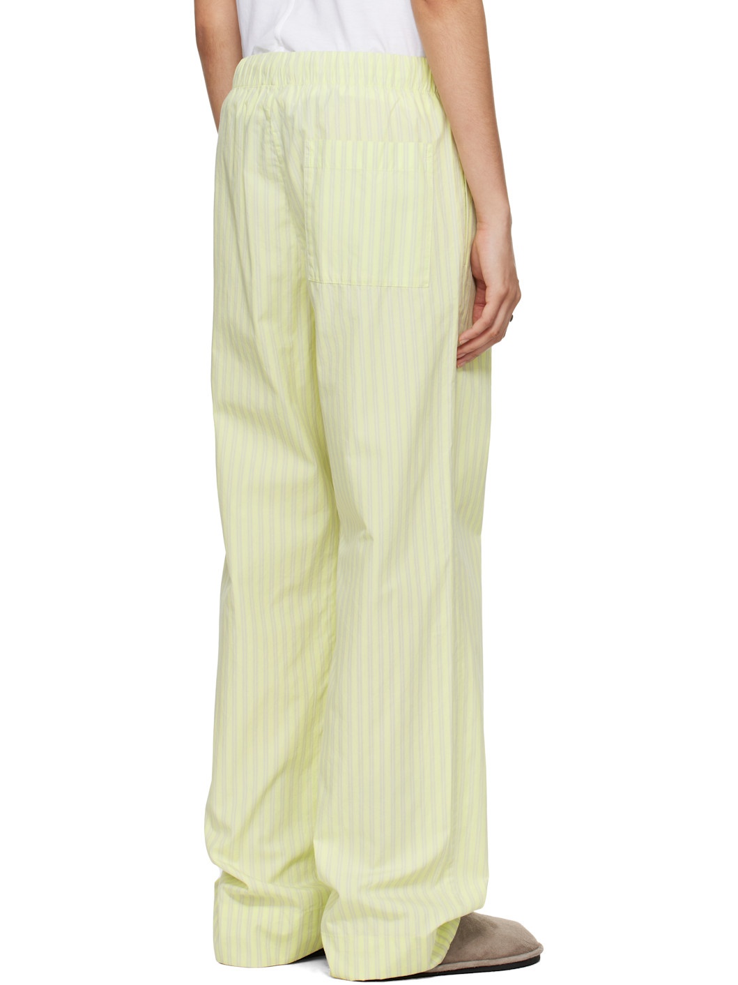 SSENSE Exclusive Green AURALEE Edition Cotton Poplin Pyjama Pants - 3