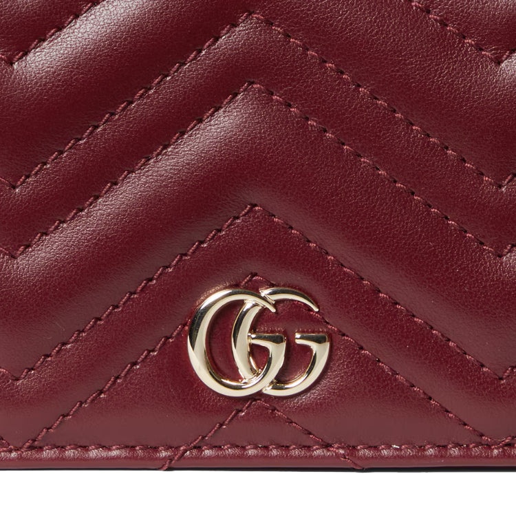 (WMNS) Gucci GG Marmont Quilted Leather Wallet 'Red Leather' 466492-DTDHV-6207 - 7