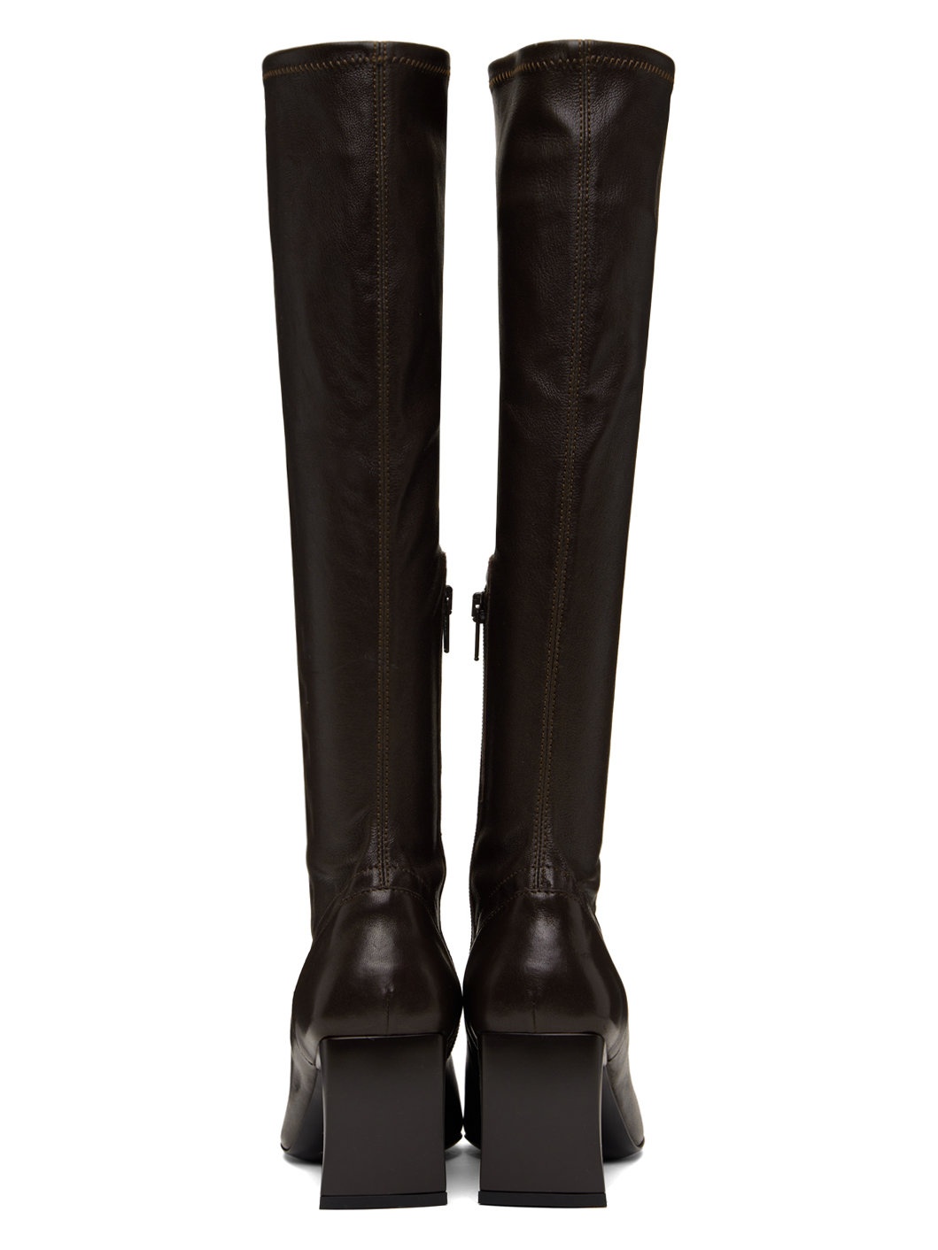 Brown Serpent Tall Boots - 2