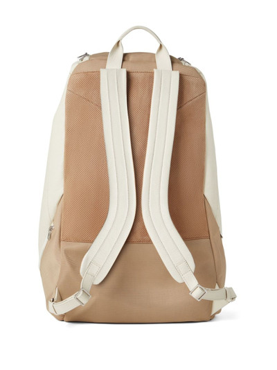 Brunello Cucinelli zipped leather backpack outlook