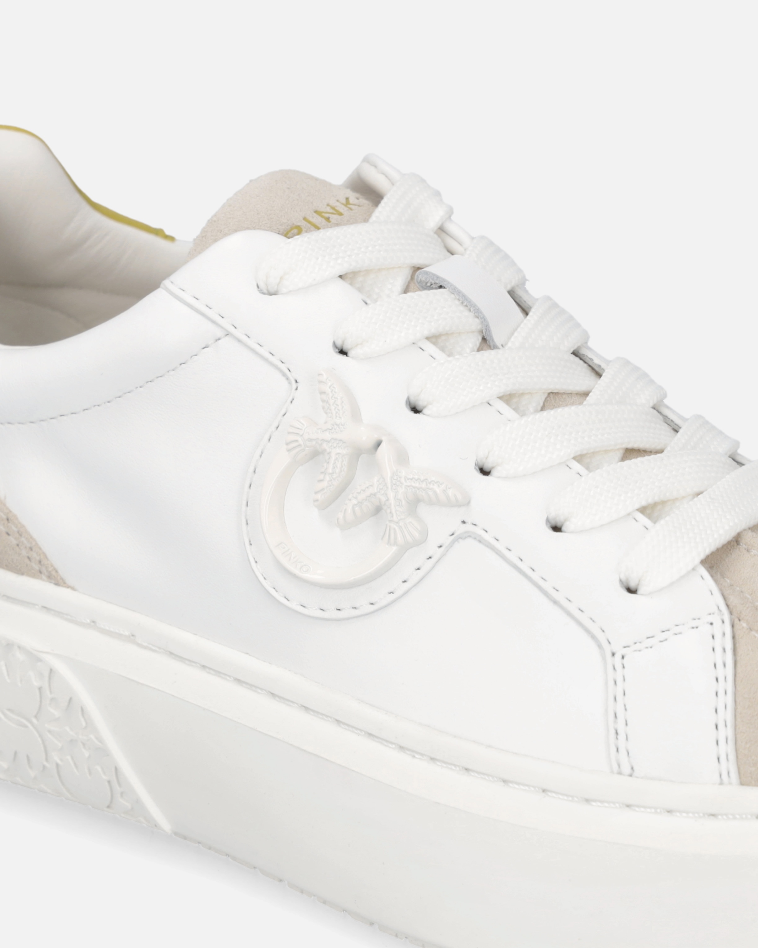 PINKO SNEAKERS WITH PLATFORM SOLE AND COLORED HEEL | REVERSIBLE