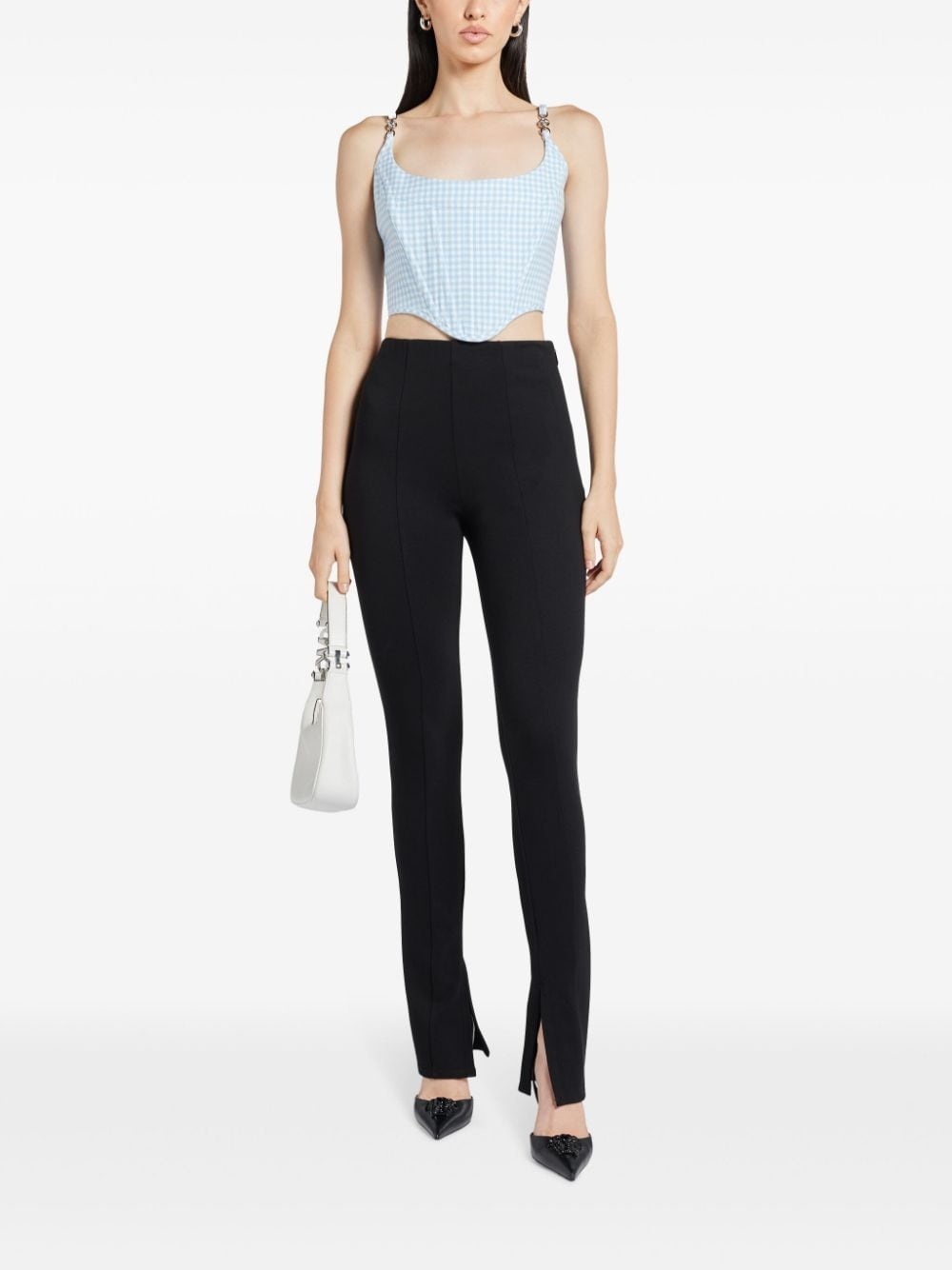 Medusa gingham corset top - 2