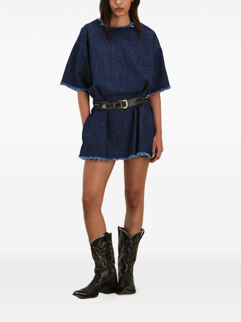 FORTELA fringed-detail T-shirt mini dress outlook