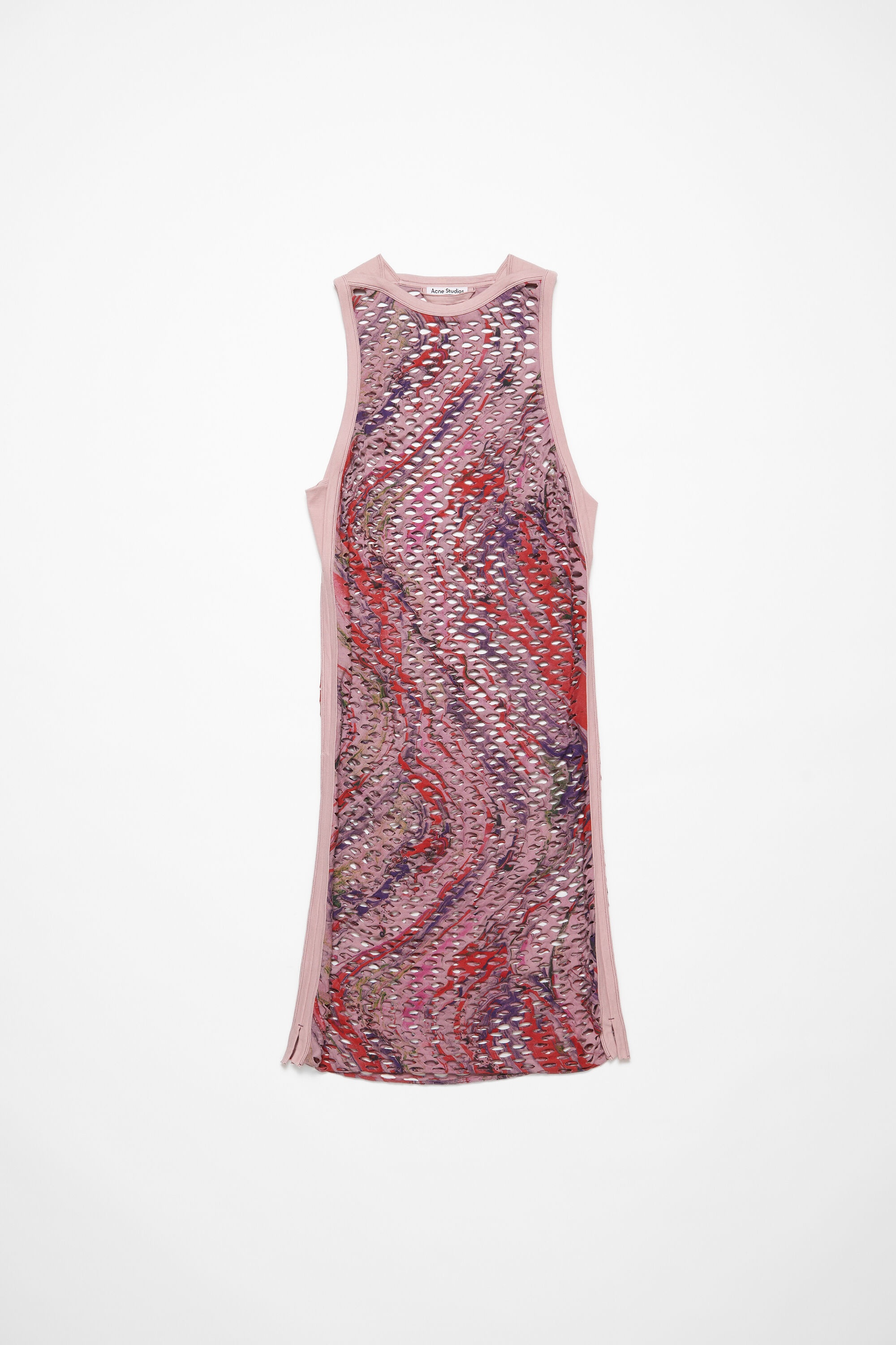 Mesh tank top - Faded pink - 4