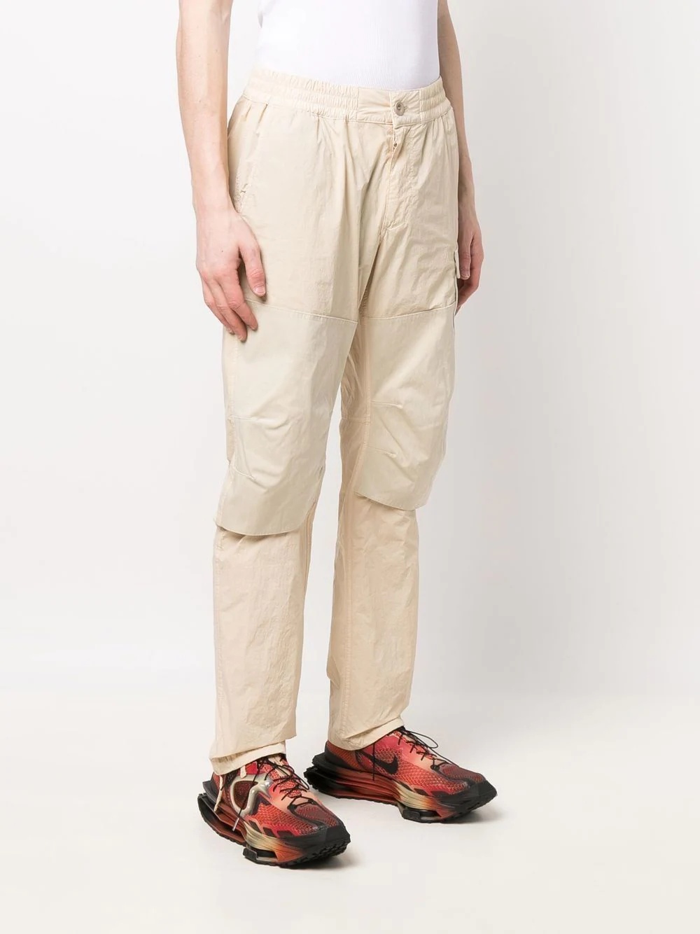 tapered-leg cargo trousers - 3