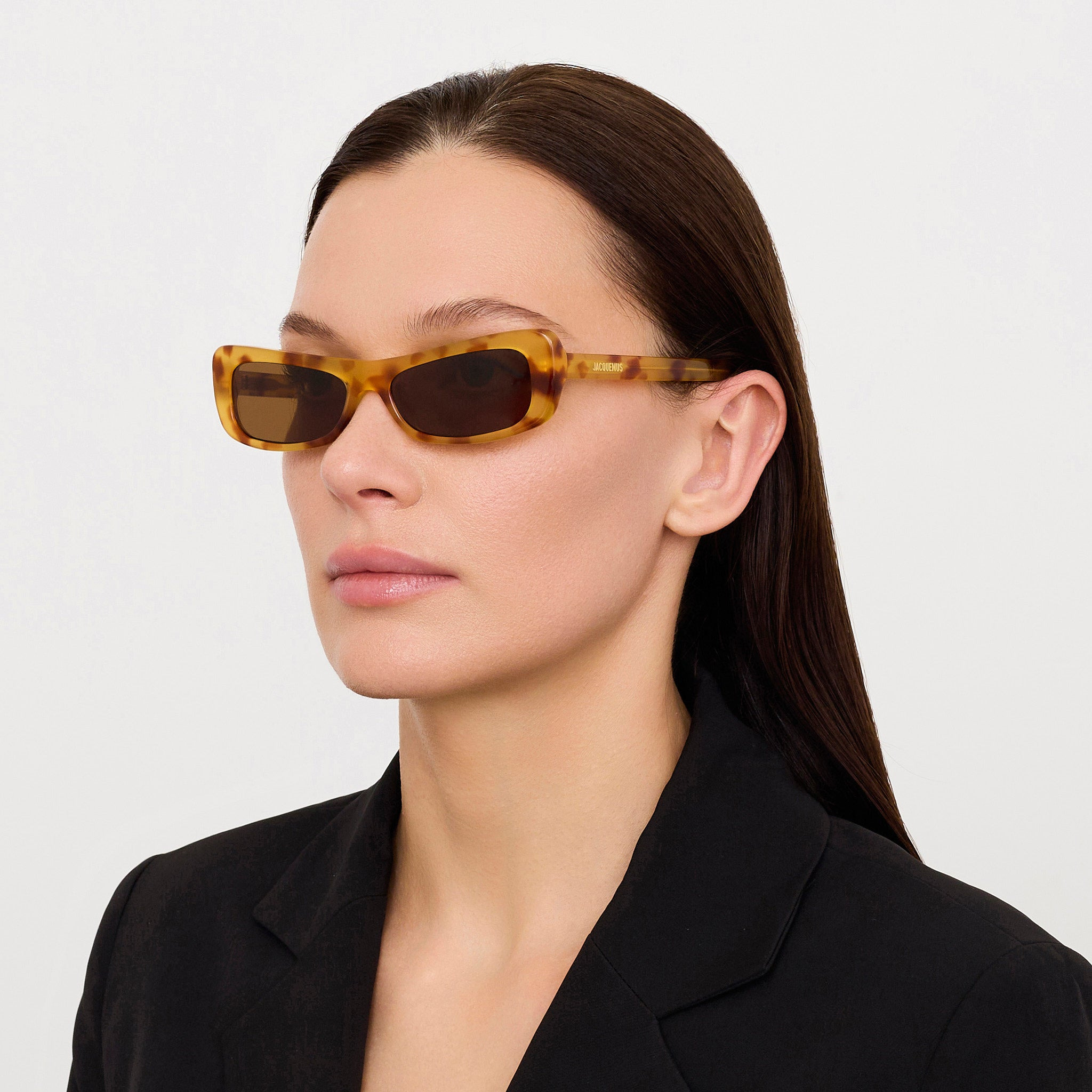 Capri Sunglasses in Beige Tortoiseshell - 4