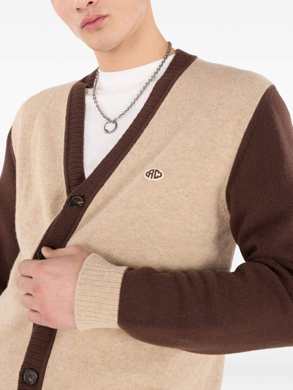 two-tone cardigan - 5