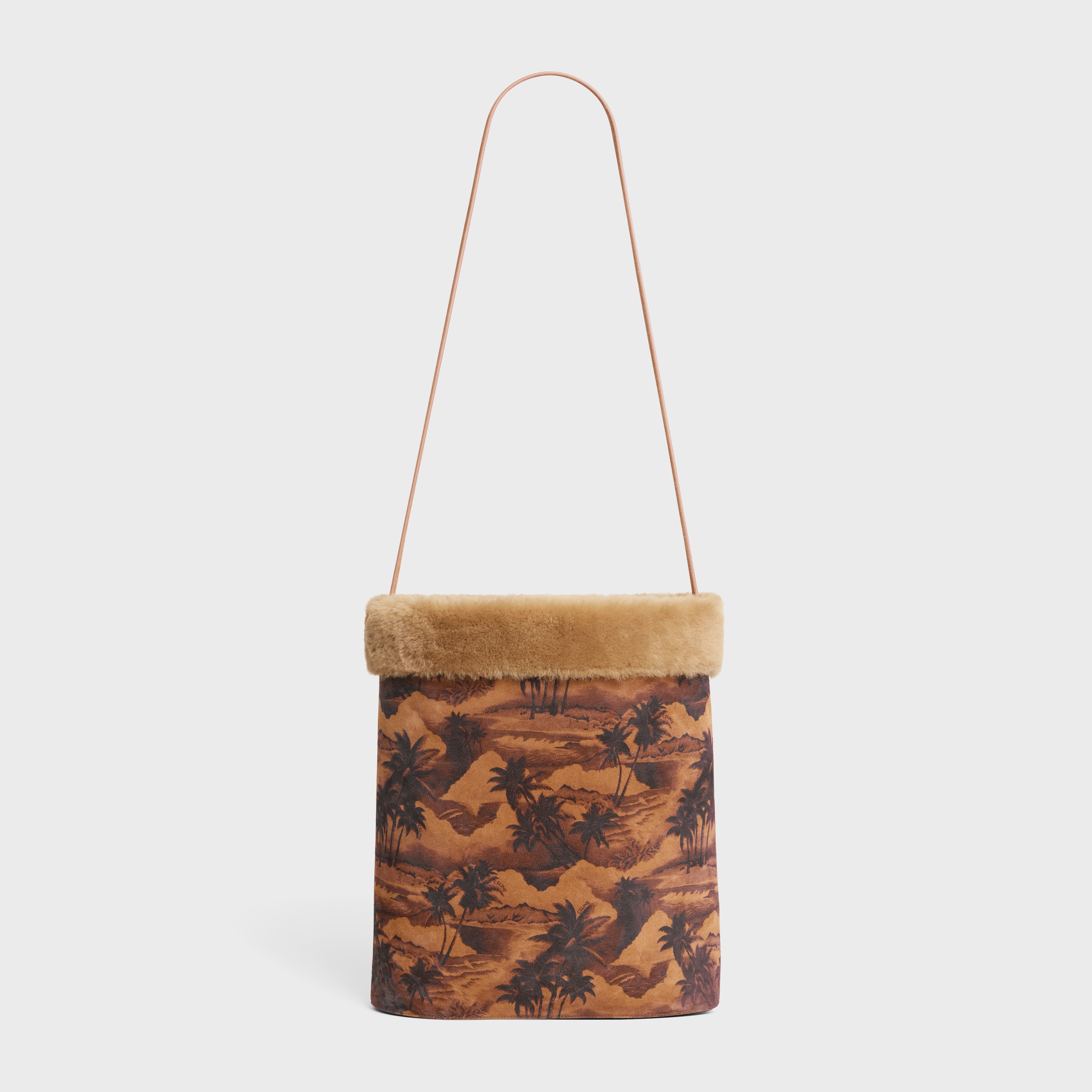 BUCKET IN SHEARLING PALM TREES PRINT - 6