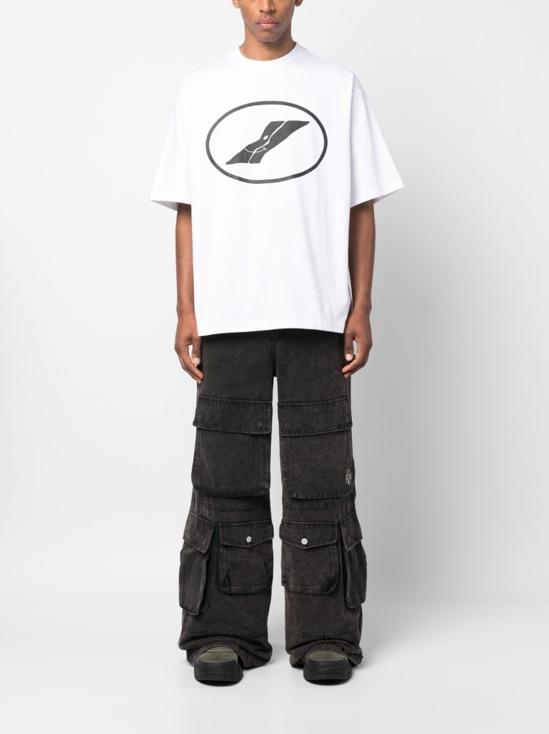We11done logo-print cotton T-shirt outlook