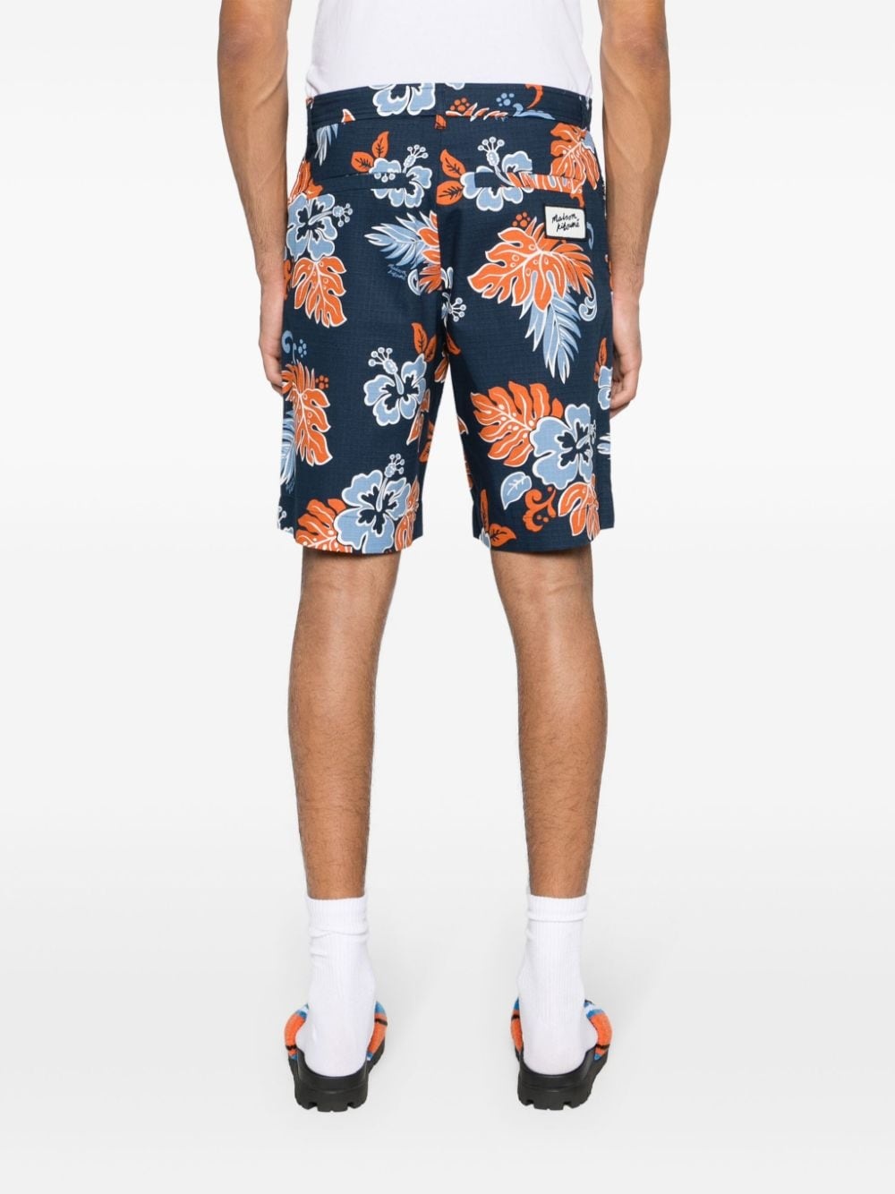floral-print ripstop shorts - 4