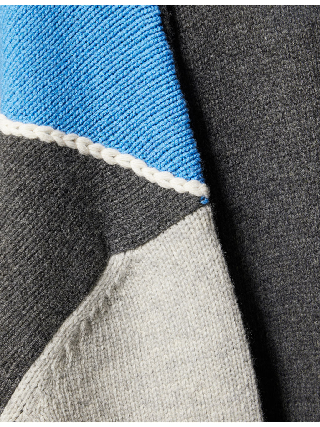 Colour-Block Knitted Jacket - 7