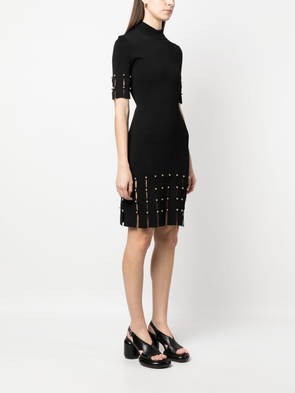 Dina mock-neck knitted dress - 3