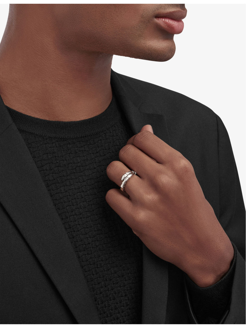 BVLGARI Serpenti Viper 18ct white-gold ring outlook
