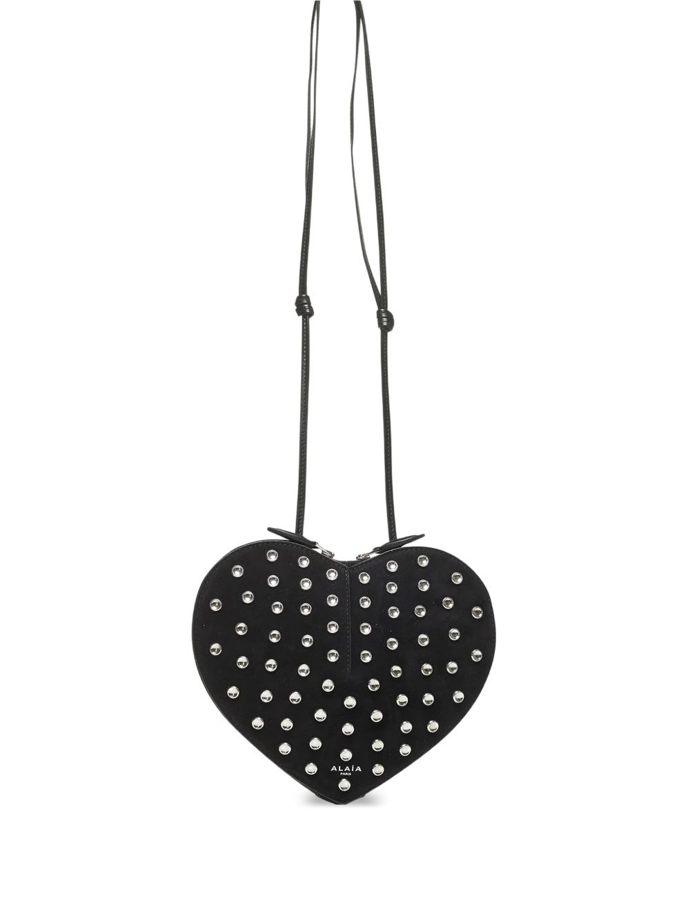 heart-shaped studded shoulder bag - 2