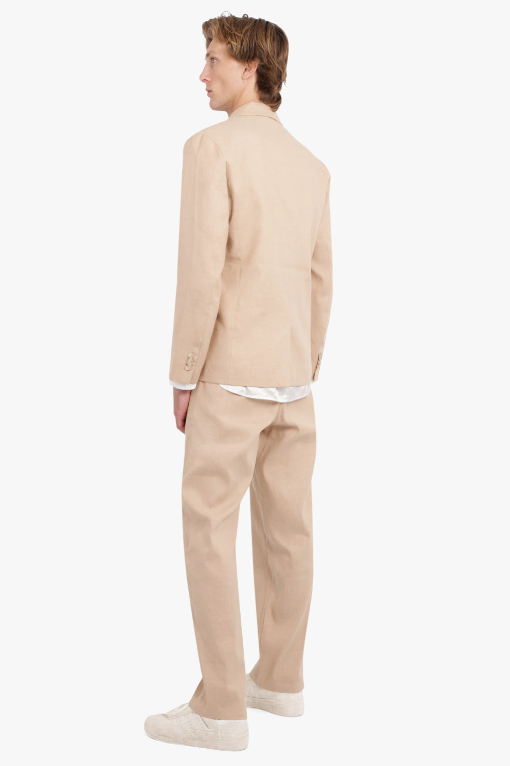 DOUBLE BREASTED JACKET | WHEAT - 4
