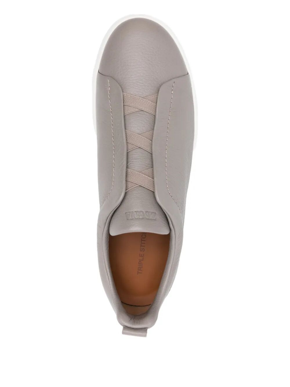 Zegna Men "Triple Stitch Low Top" Sneakers - 3