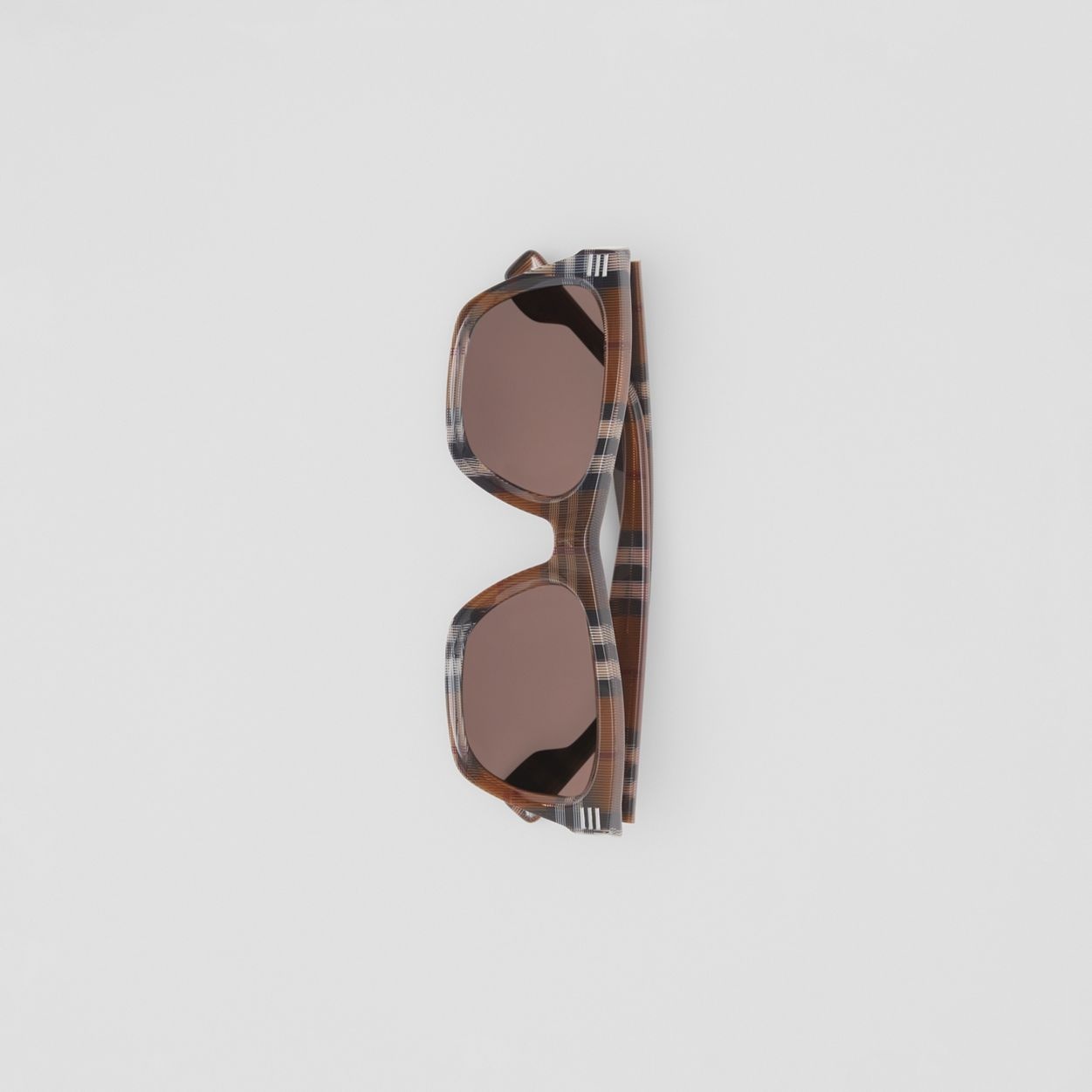 Check Square Frame Sunglasses - 4