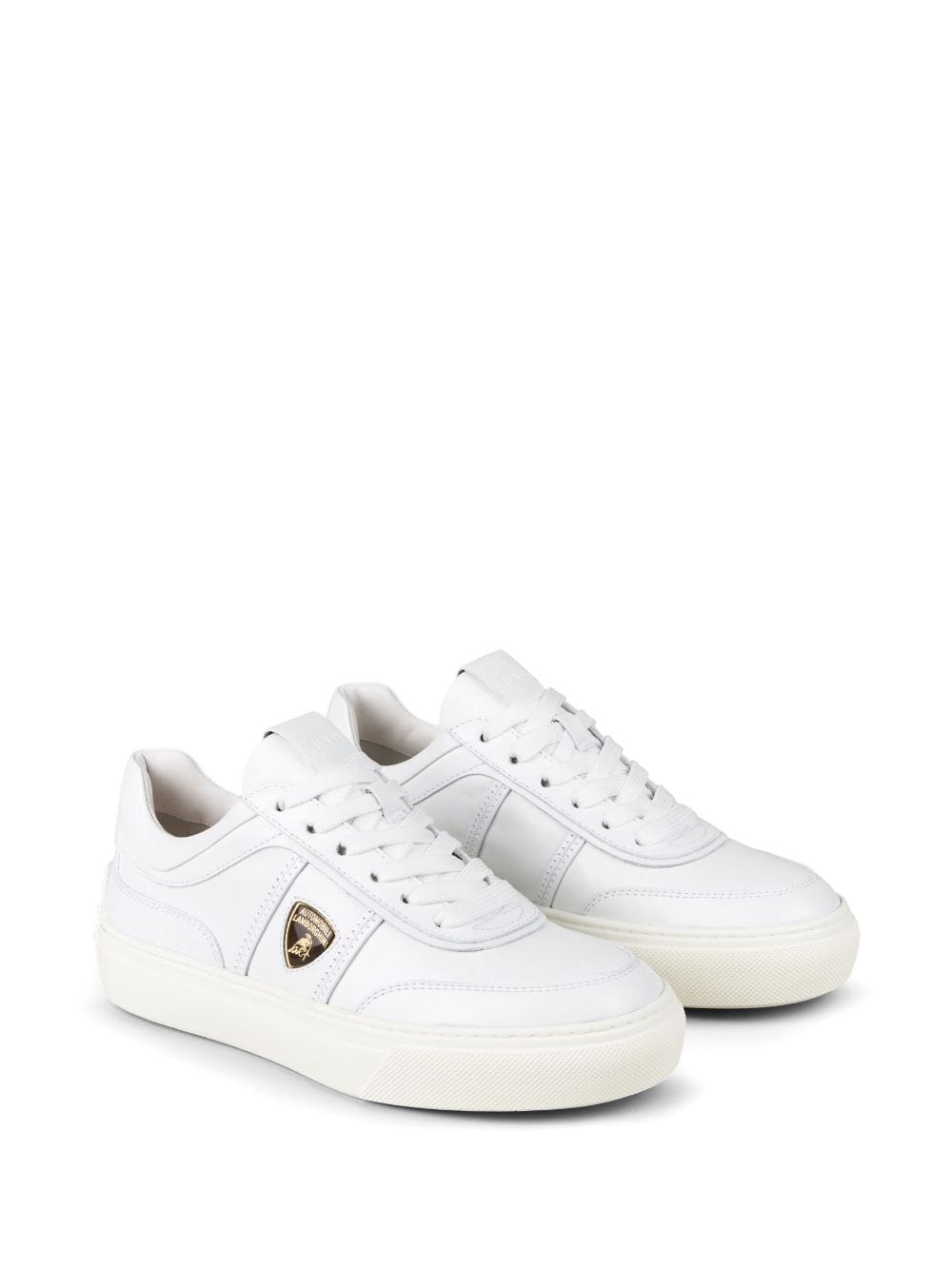 Automobili Lamborghini logo-debossed low-top sneakers - 2