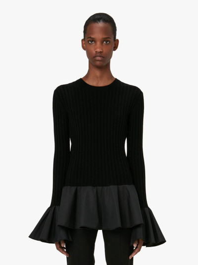 JW Anderson CONTRAST WOVEN HEM TOP outlook