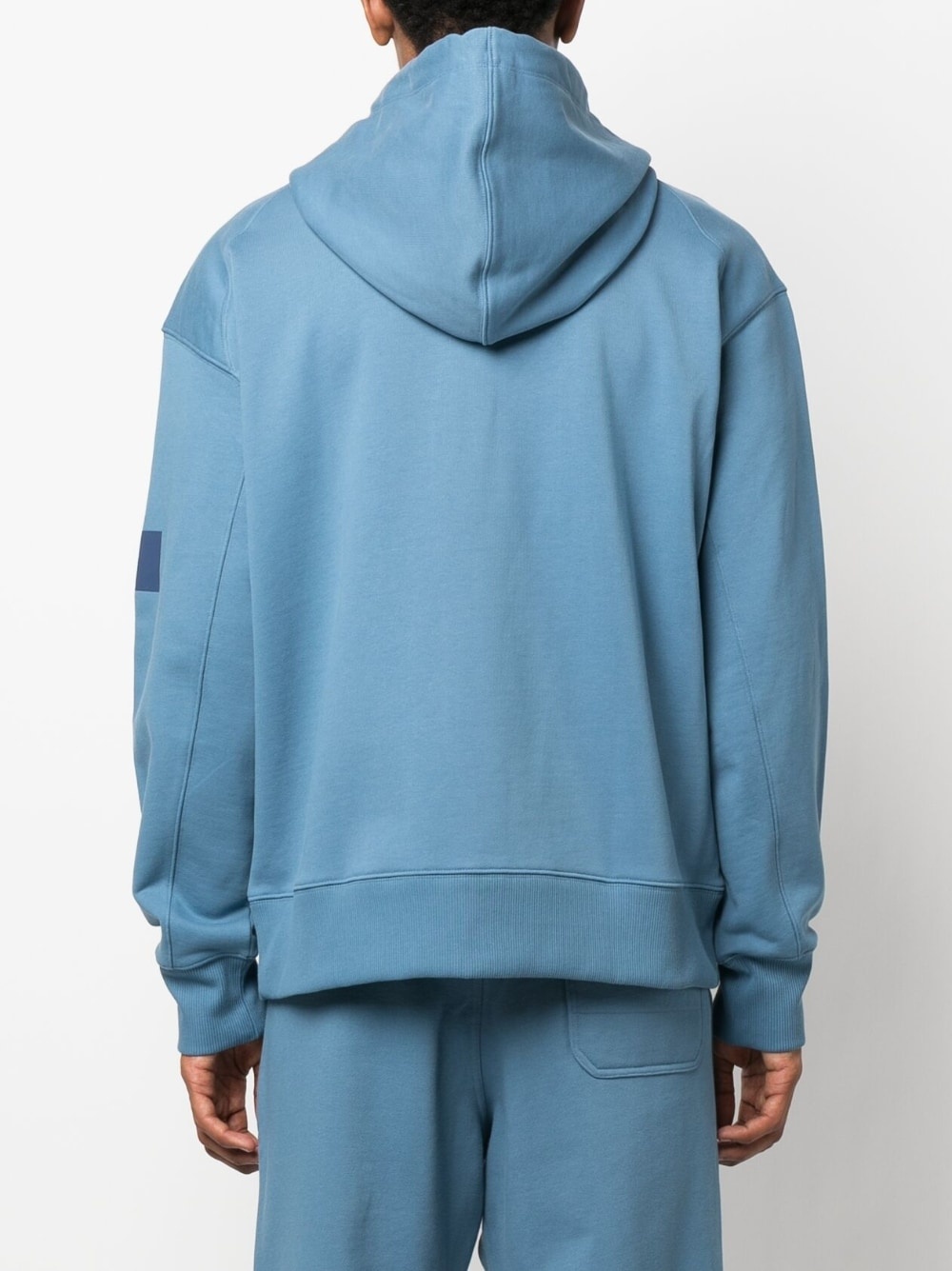 zip-up organic-cotton hoodie - 5